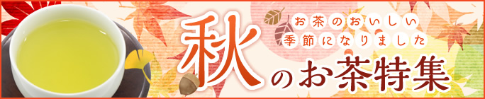 秋のお茶特集